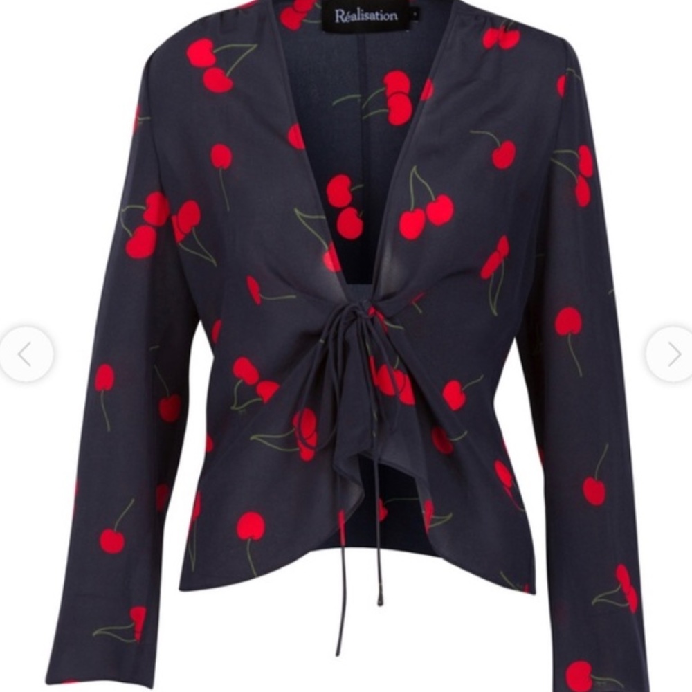 NWT Réalisation Par Bianca Top in Wild Cherry